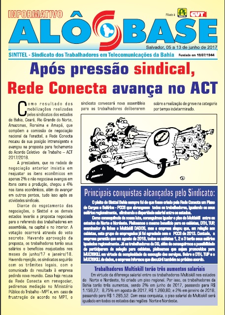 ApÃ³s pressÃ£o sindical, Rede Conecta avanÃ§a na CCT